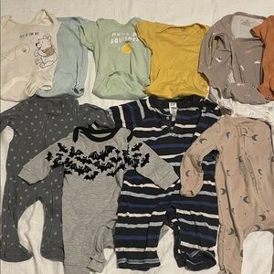 Assorted Baby Onesies and Sleepers 0-3months